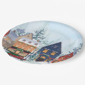 Assiettes En Carton Les maisons des merveilles d'hiver (Angle)