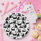 Assiettes En Carton Les mauvais chats frappent des trucs sur (Fête)