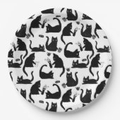 Assiettes En Carton Les mauvais chats frappent des trucs sur (Devant)