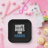 Assiettes En Carton Les Mecs Blancs De L'Élection De Harris Kamala Har (Fête)