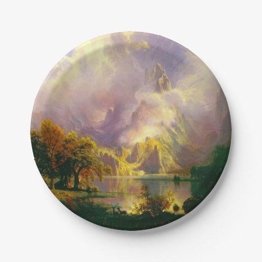 Assiettes En Carton Les montagnes rocheuses (Devant)