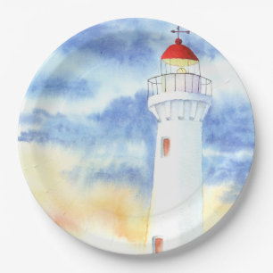 Assiettes En Carton Les monts du phare nautique