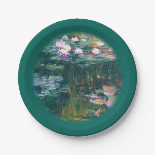 Assiettes En Carton Les nénuphars de Monet