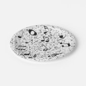 Assiettes En Carton Les notes de musique (Angle)