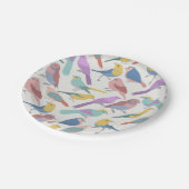 Assiettes En Carton Les oiseaux ensemble (Angle)