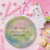 Assiettes En Carton Les Pastels Mariés (Fête)