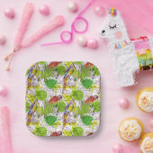 Assiettes En Carton Les perroquets tropicaux (Fête)