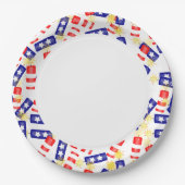 Assiettes En Carton Les pétards pour 4 juillet (Devant)