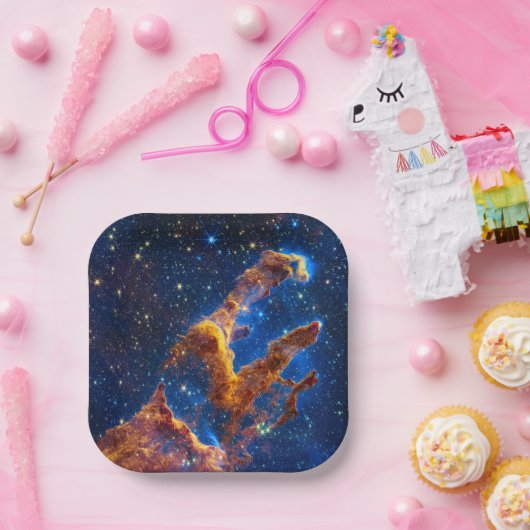 Assiettes En Carton Les piliers de la création - James Webb NIRCam Ast (Fête)