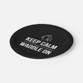 Assiettes En Carton Les Pingouins Gardent Le Calme Et S'Accrochent (Angle)