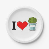 Assiettes En Carton Les Plaes de Love Spinach (Devant)