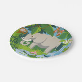 Assiettes En Carton Les plaques à papier d'éléphant (Angle)