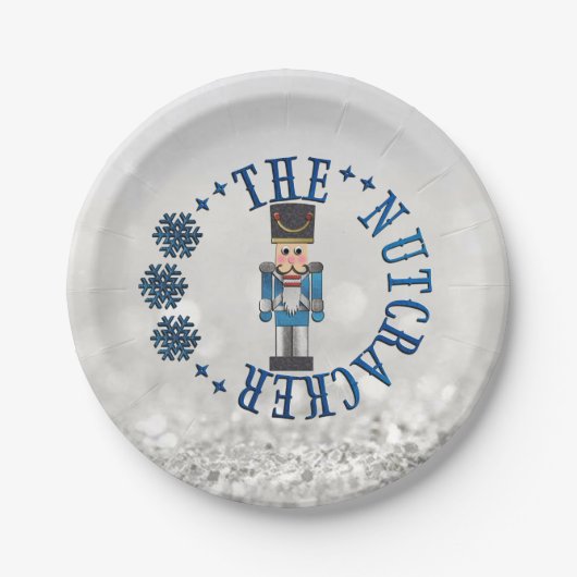 Assiettes En Carton LES PLAQUES DE PAPIER DE Noël Nutcracker (Devant)