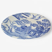 Assiettes En Carton Les plats bleus incassables de saule 9 pouces (Angle)