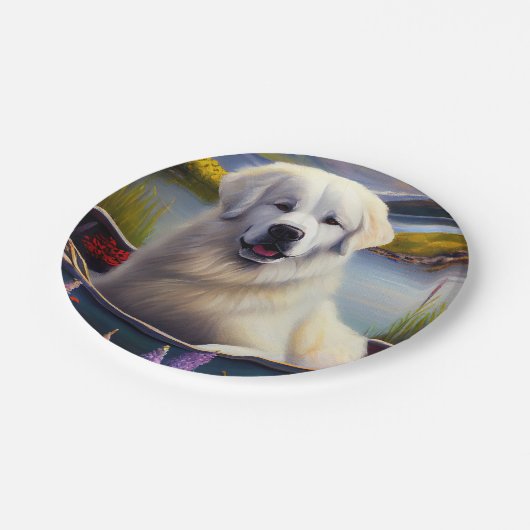 Assiettes En Carton Les Pyrénées sur une pagaie : une aventure Pittore (Angle)