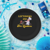 Assiettes En Carton Les Restes Drôle Sont Pour Les Quitters Qui Pourch (Fête)