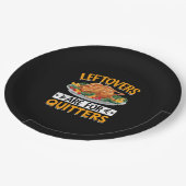 Assiettes En Carton Les Restes Sont Pour Les Quitters (Angle)