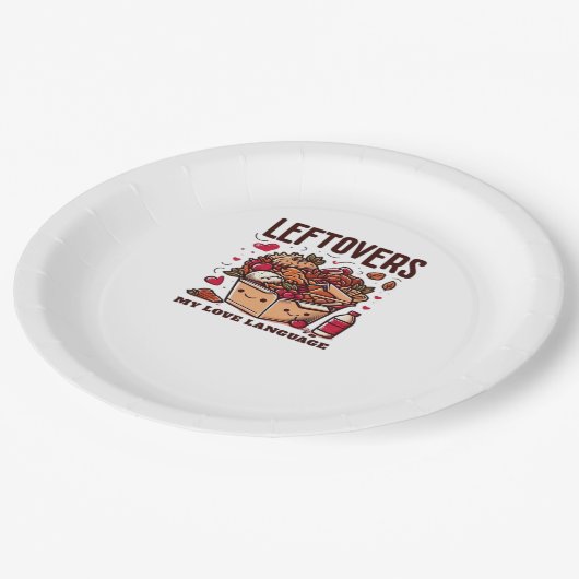 Assiettes En Carton Les Restes Sont Pour Les Quitters - Drôle Design C (Angle)