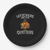 Assiettes En Carton Les Restes Sont Pour Les Quitters Drôle Hommes De (Devant)
