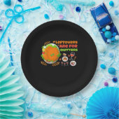 Assiettes En Carton Les Restes Sont Pour Les Quitters Drôle Nourriture (Fête)