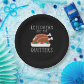 Assiettes En Carton Les Restes Sont Pour Les Quitters - Drôle Thanksgi (Fête)