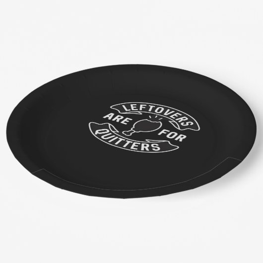 Assiettes En Carton Les Restes Sont Pour Les Quitters Essentiel Minima (Angle)