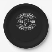 Assiettes En Carton Les Restes Sont Pour Les Quitters Essentiel Minima (Devant)