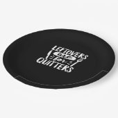 Assiettes En Carton Les Restes Sont Pour Les Quitters Mangent Tout Cla (Angle)