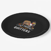 Assiettes En Carton Les Restes Sont Pour Les Quitters ・ Thanksgiving E (Angle)