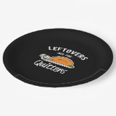 Assiettes En Carton Les Restes Sont Pour Les Quitters Thanksgiving Tur (Angle)