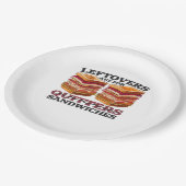 Assiettes En Carton Les Restes Sont Pour Les Sandwichs Essentiels (Angle)