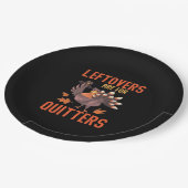 Assiettes En Carton Les restes sont pour Quitters Basic Clean (Angle)