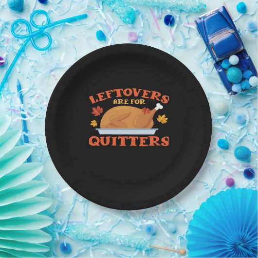 Assiettes En Carton Les restes sont pour Quitters Classic Creative Déc (Fête)