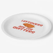 Assiettes En Carton Les restes sont pour Quitters Classic Creative Déc (Angle)