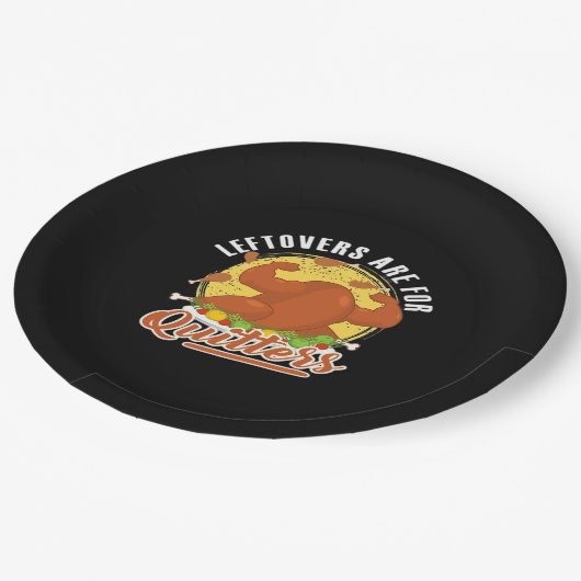 Assiettes En Carton Les restes sont pour Quitters Classic Funny Retro (Angle)