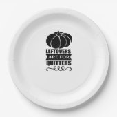 Assiettes En Carton Les restes sont pour Quitters Classic Funny Retro (Devant)