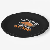 Assiettes En Carton Les restes sont pour Quitters Classic Retro Graphi (Angle)
