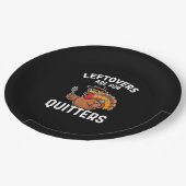 Assiettes En Carton Les Restes Sont Pour Quitters Drôle Thanksgiving C (Angle)