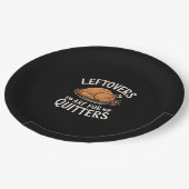 Assiettes En Carton Les Restes Sont Pour Quitters Drôle Thanksgiving N (Angle)