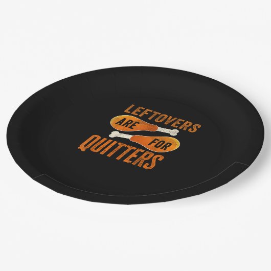 Assiettes En Carton Les Restes Sont Pour Quitters Drôle Thanksgiving Q (Angle)