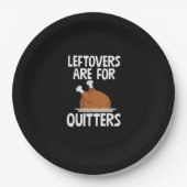 Assiettes En Carton Les Restes Sont Pour Quitters Drôle Thanksgiving T (Devant)
