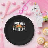 Assiettes En Carton Les Restes Sont Pour Quitters Drôle Thanksgiving T (Fête)