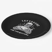 Assiettes En Carton Les restes sont pour Quitters Skeleton Thanksgivin (Angle)