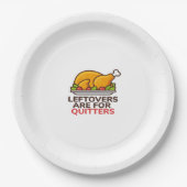 Assiettes En Carton Les Restes Sont Pour Quitters Thanksgiving Fun Cla (Devant)