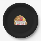 Assiettes En Carton Les Restes Sont Pour Quitters Thanksgiving Fun Cla (Devant)