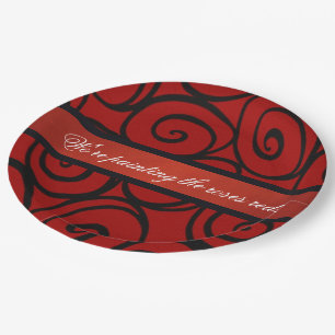 Assiettes En Carton Les Roses de la reine