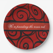 Assiettes En Carton Les Roses de la reine (Devant)