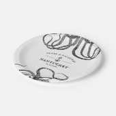 Assiettes En Carton Les tentacules de l'amour | Plage à thème Octopus (Angle)