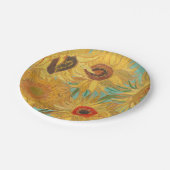 Assiettes En Carton Les tournesols de Van Gogh (Angle)