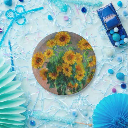 Assiettes En Carton Les tournesols Monet (Fête)